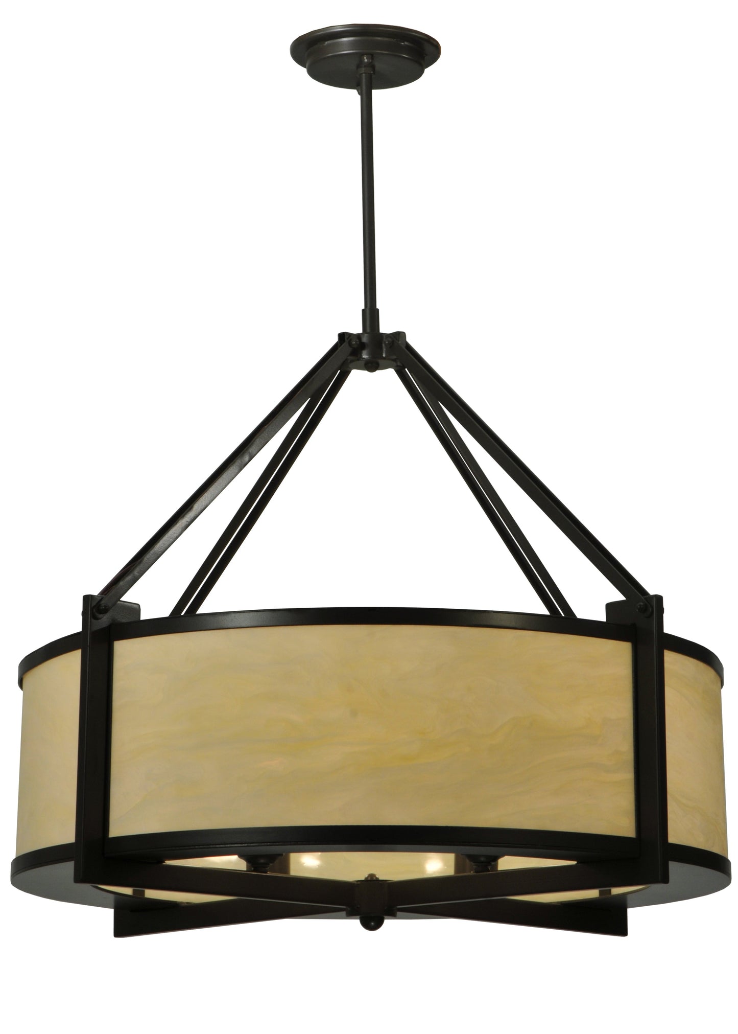 30" Cilindro Cross Hatch Pendant by 2nd Ave Lighting