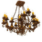 38" Square Kimberly 20-Light Chandelier by 2nd Ave Lighting