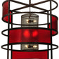 48" Tavern Red Block Pendant by 2nd Ave Lighting