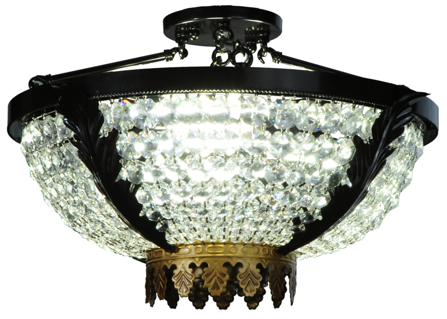 20" Chrisanne Crystal Flushmount by 2nd Ave Lighting