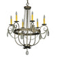 28.5" Antonia 6-Light Crystal Chandelier by 2nd Ave Lighting