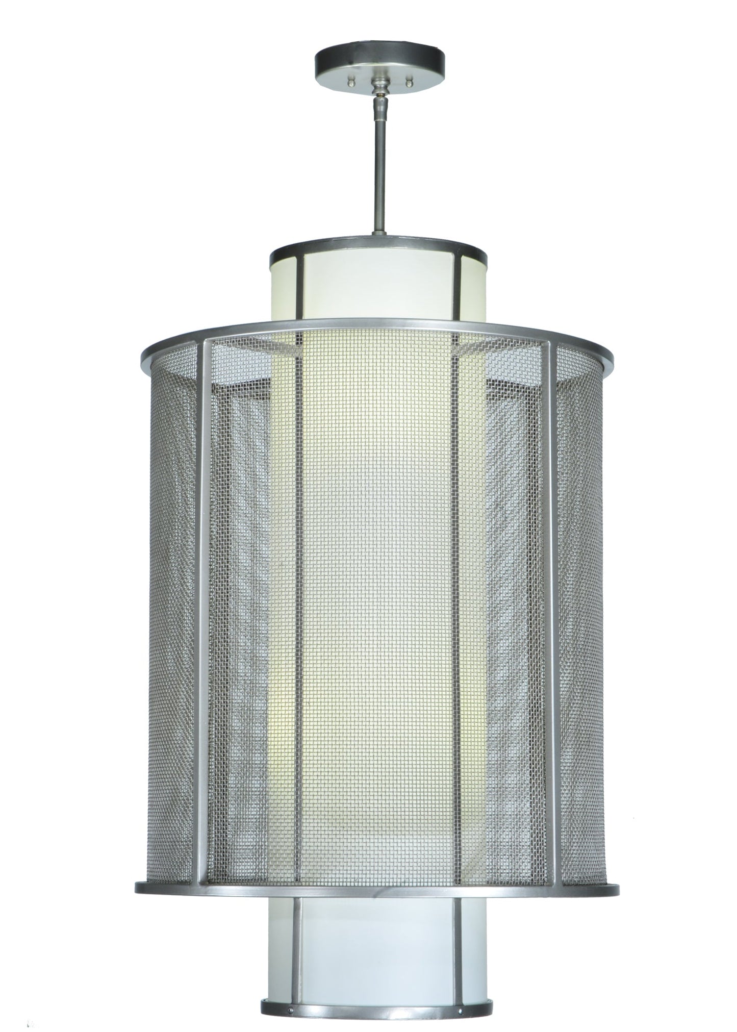 22" Cilindro Weave Tex Pendant by 2nd Ave Lighting