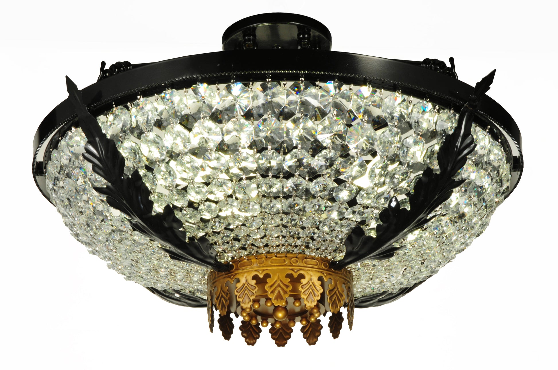 24" Chrisanne Crystal Flushmount by 2nd Ave Lighting