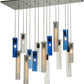 48" Long Cilindro 15-Light Cascading Pendant by 2nd Ave Lighting