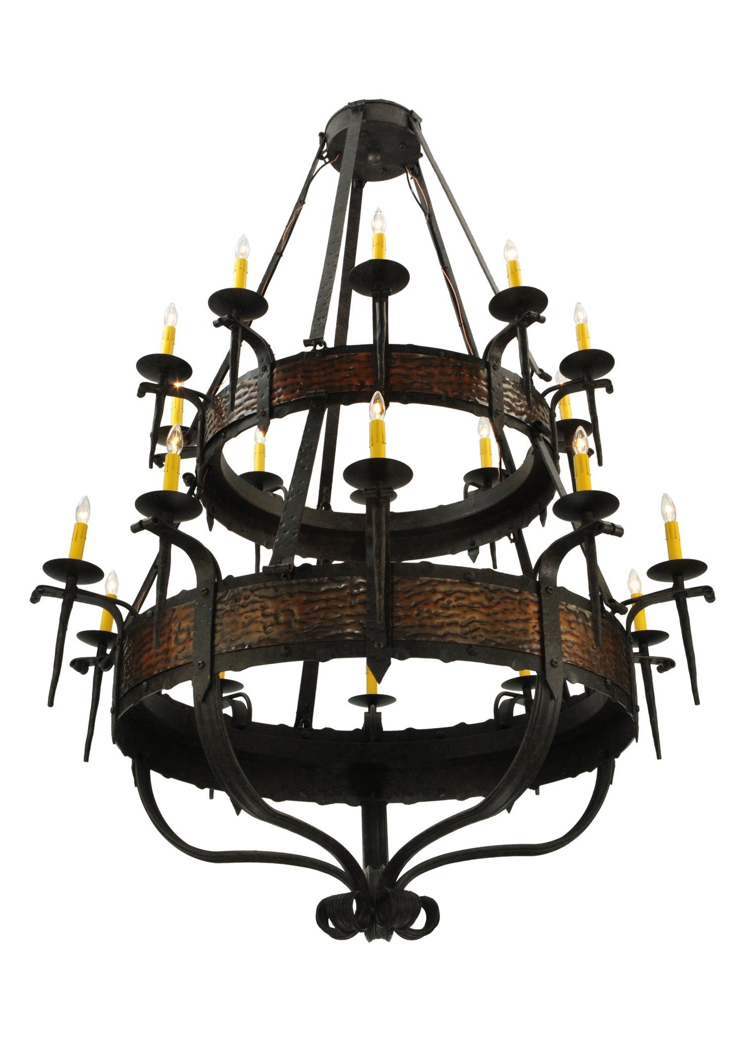 48" Costello 20-Light Two Tier Chandelier by 2nd Ave Lighting