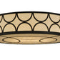 48" Revival Deco Cilindro Flushmount by 2nd Ave Lighting