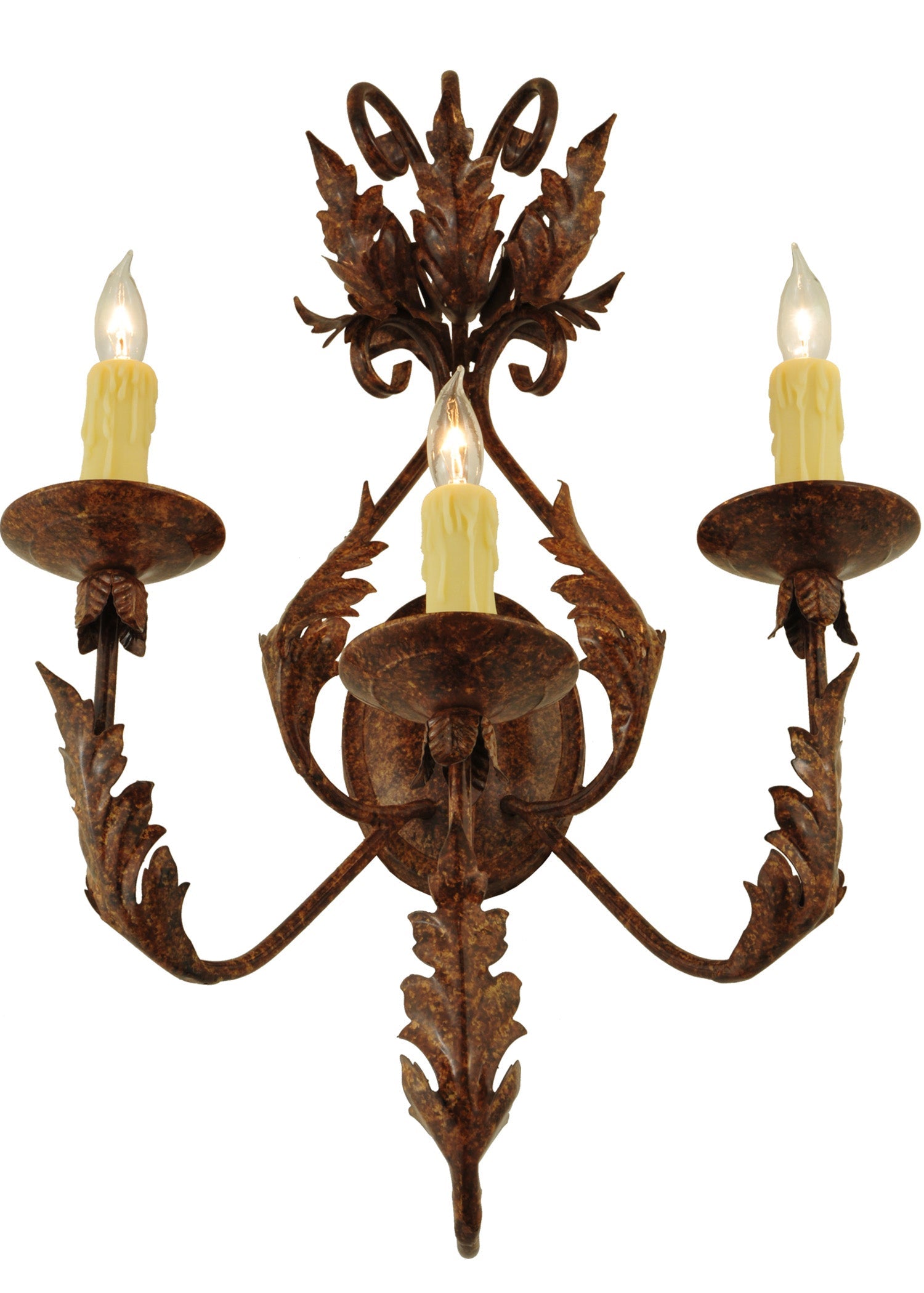 16.5" French Elegance 3-Light Wall Sconce by 2nd Ave Lighting