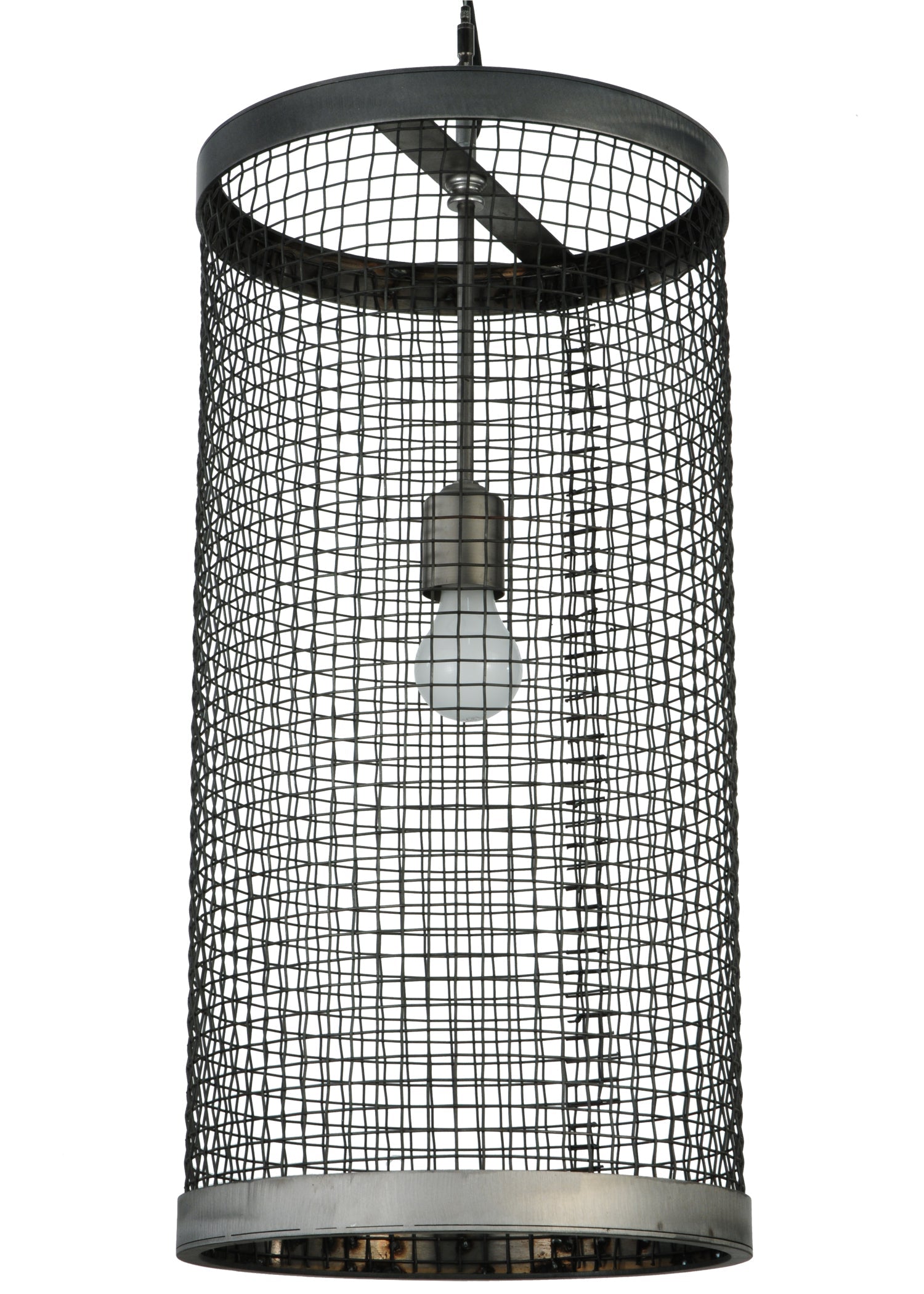 12" Cilindro Cage Pendant by 2nd Ave Lighting