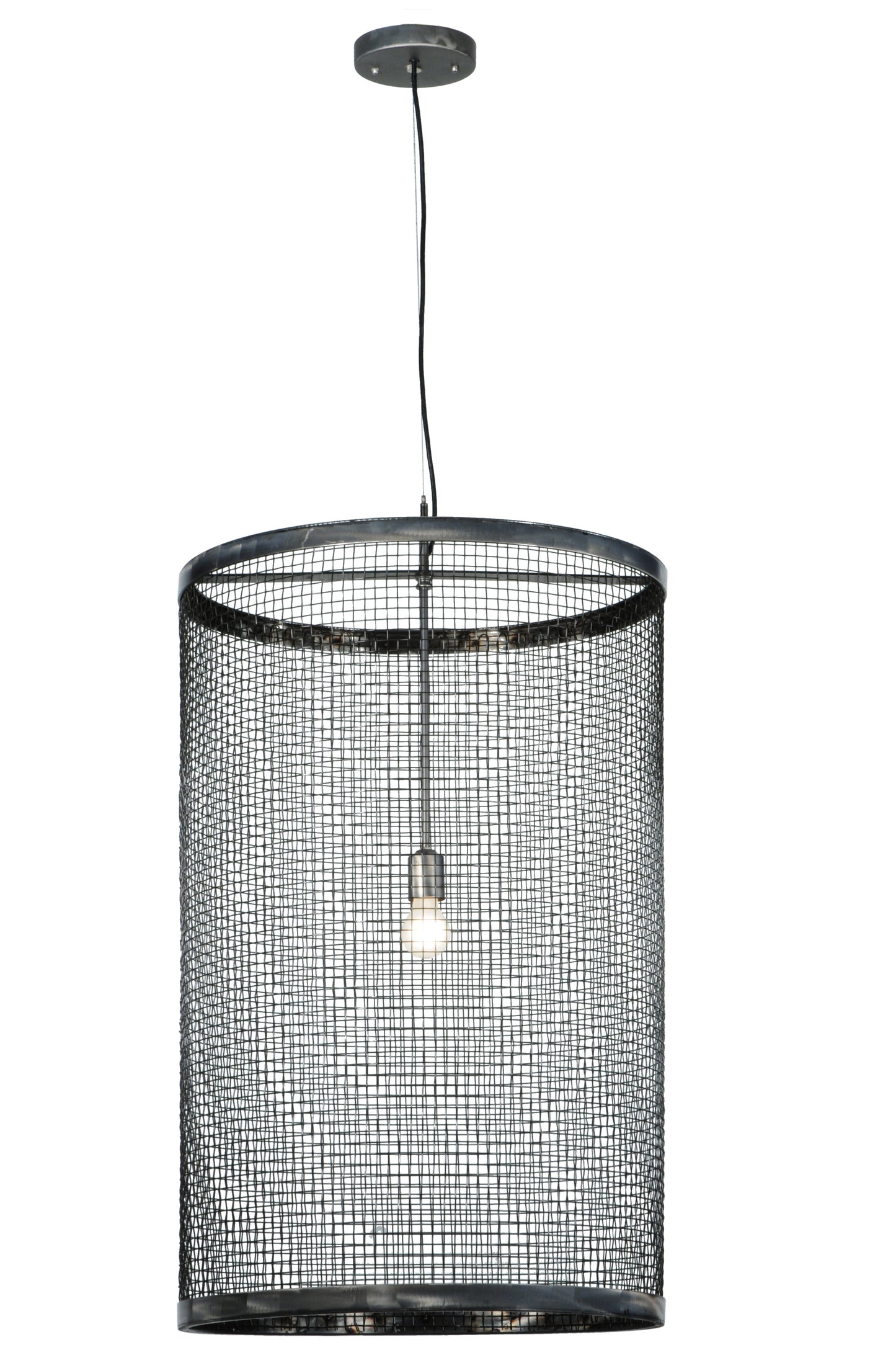 24" Cilindro Cage Pendant by 2nd Ave Lighting