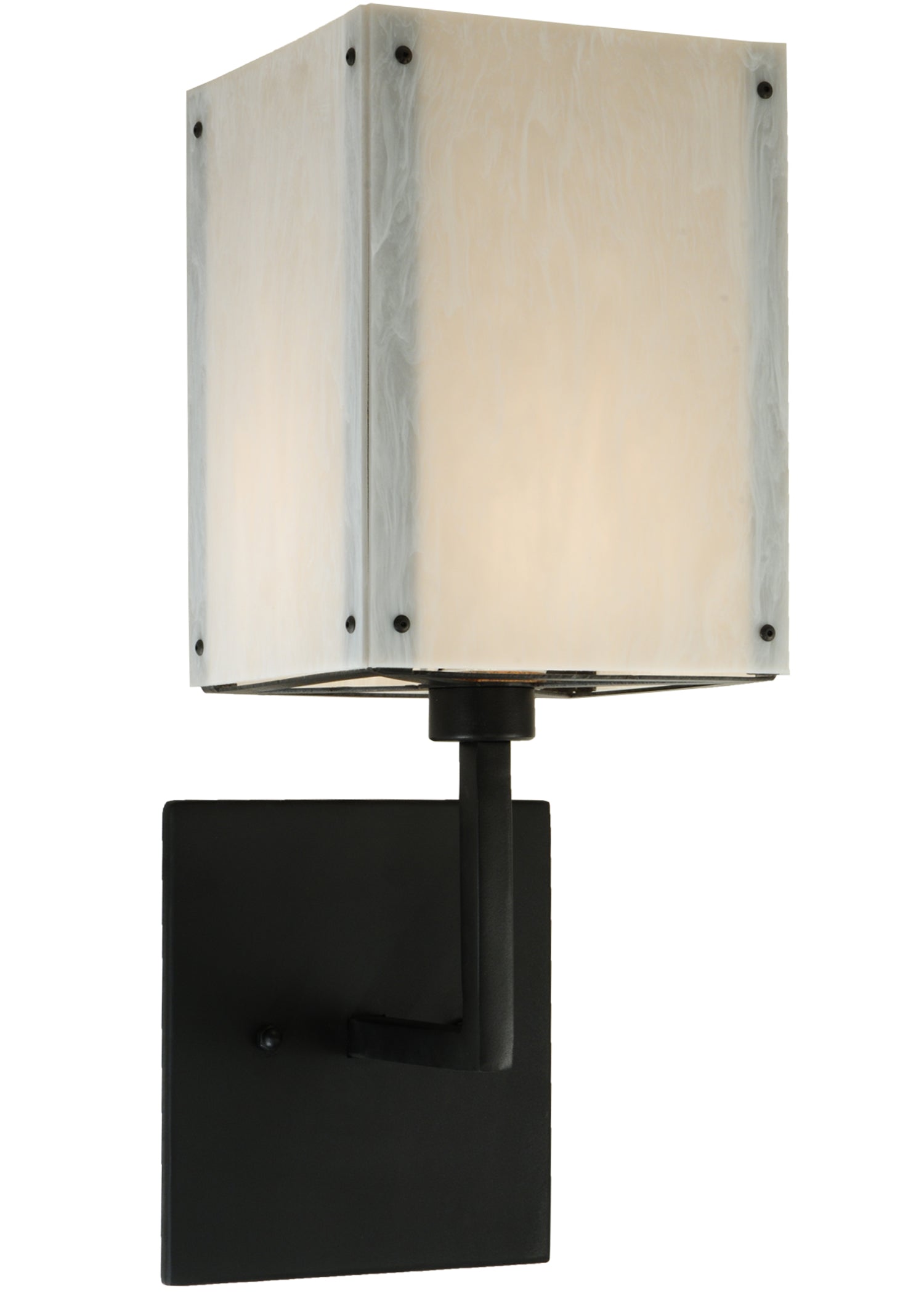 8" Kesara White Alabaster Wall Sconce by 2nd Ave Lighting