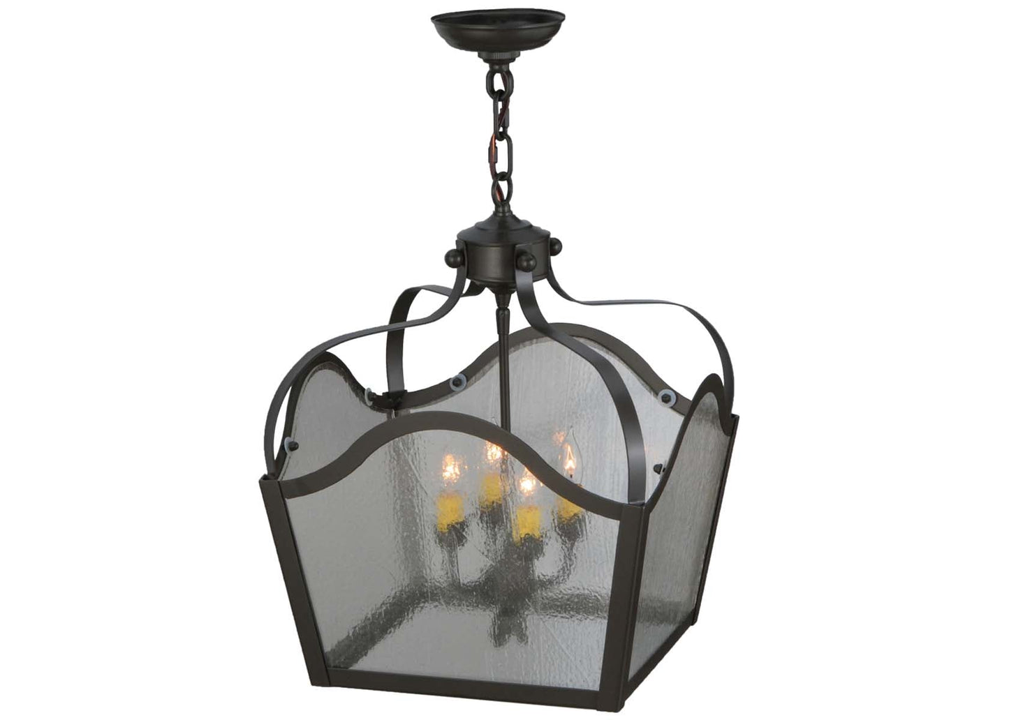 15" Square Terena 4-Light Pendant by 2nd Ave Lighting