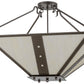 30" Square Zandra Inverted Pendant by 2nd Ave Lighting