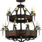 47.5" Costello 20-Light Two Tier Chandelier by 2nd Ave Lighting