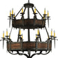 47.5" Costello 20-Light Two Tier Chandelier by 2nd Ave Lighting