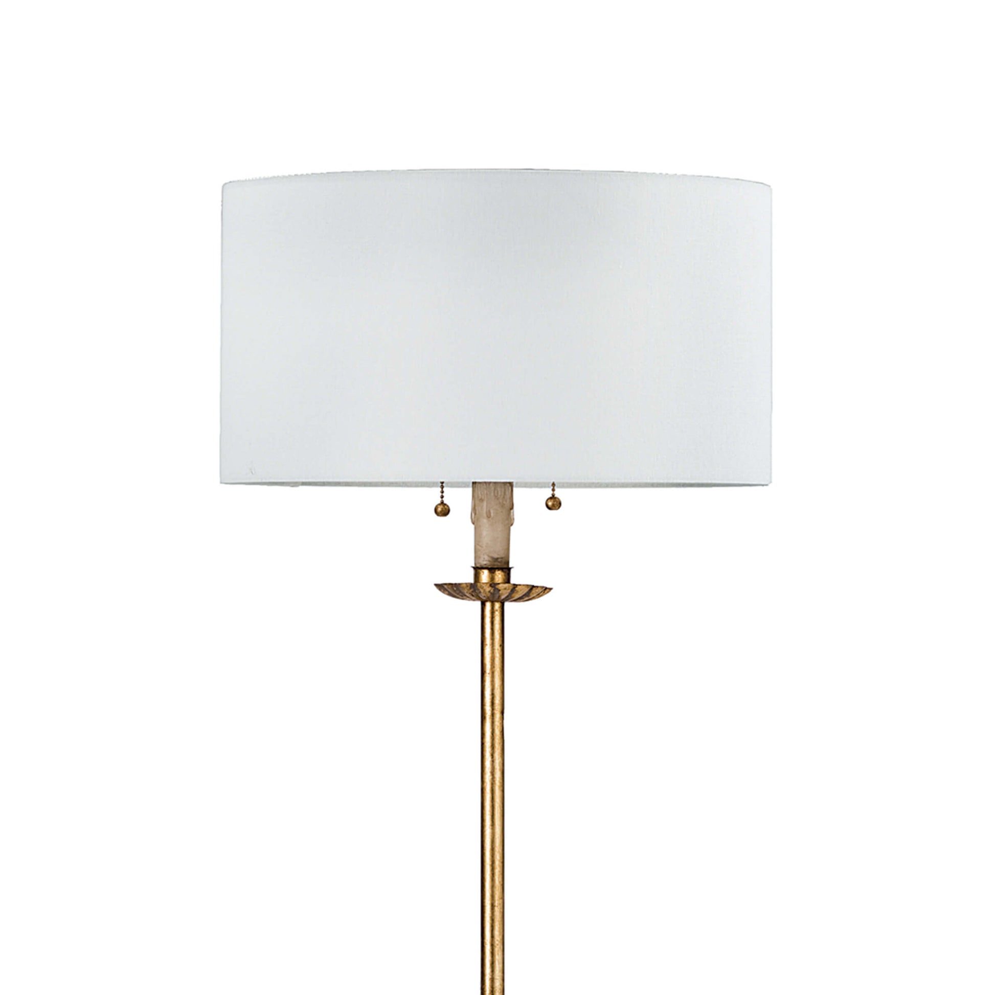 Regina Andrew Clove Stem Floor Lamp in Antique Gold Leaf