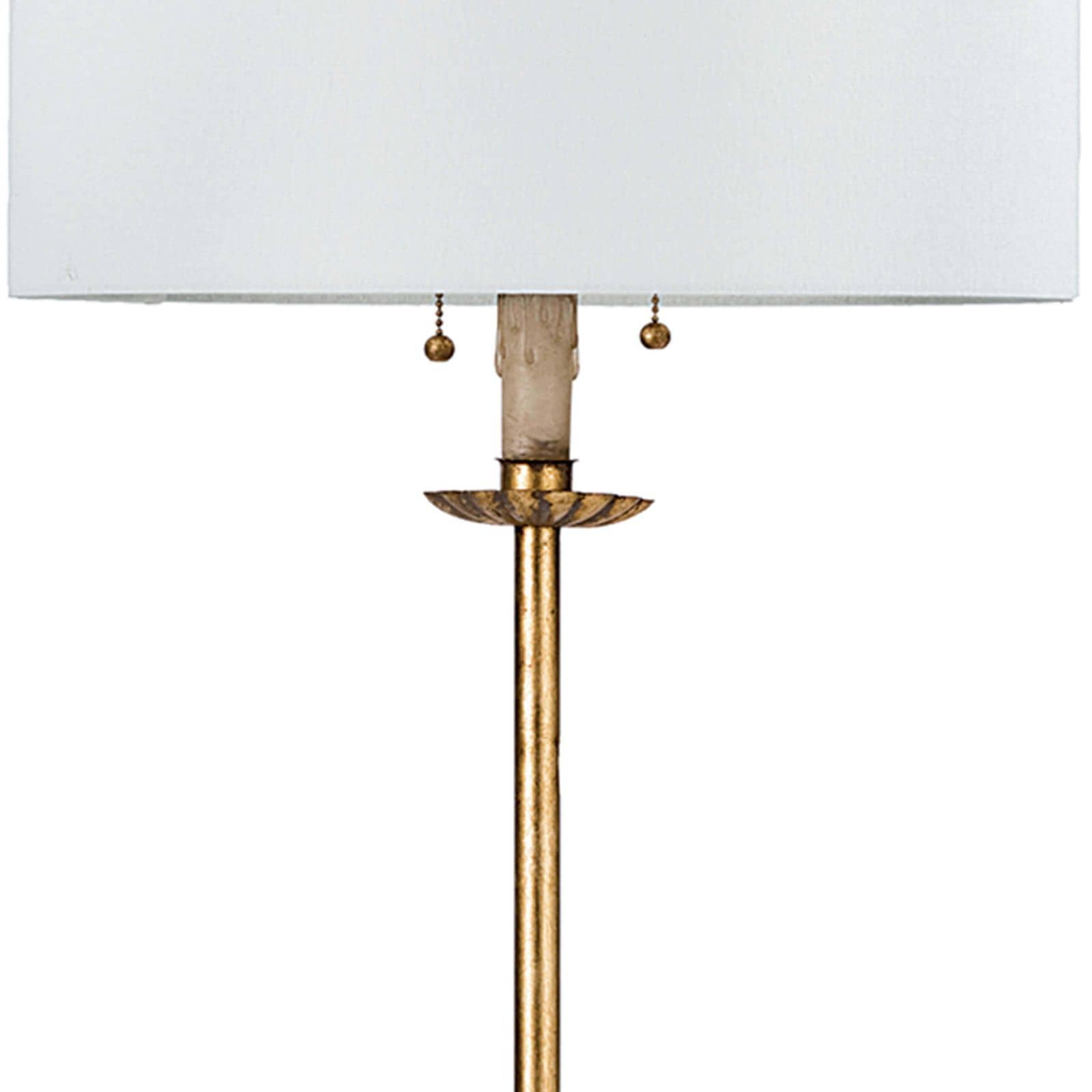 Regina Andrew Clove Stem Floor Lamp in Antique Gold Leaf