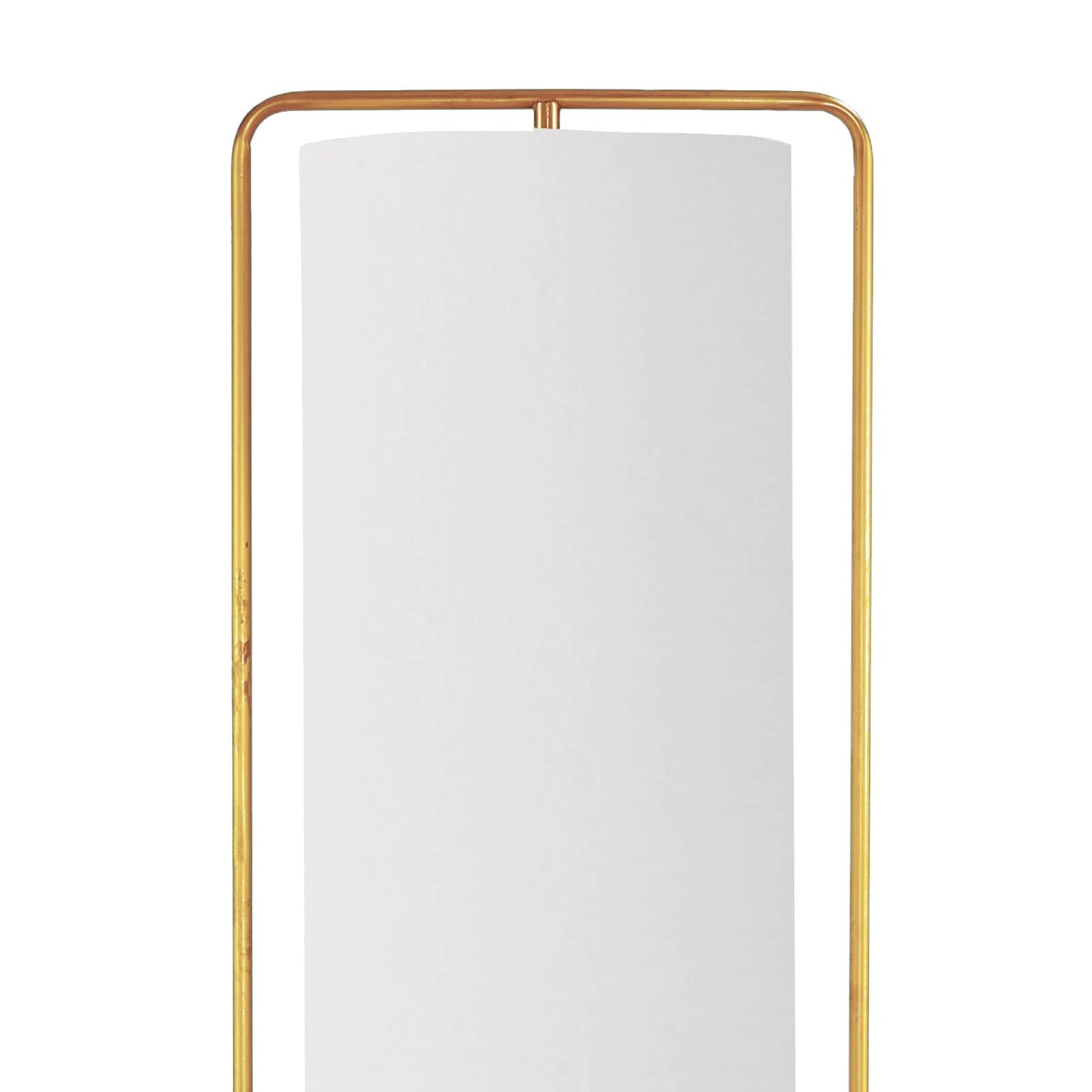 Regina Andrew Geo Rectangle Floor Lamp in Natural Brass