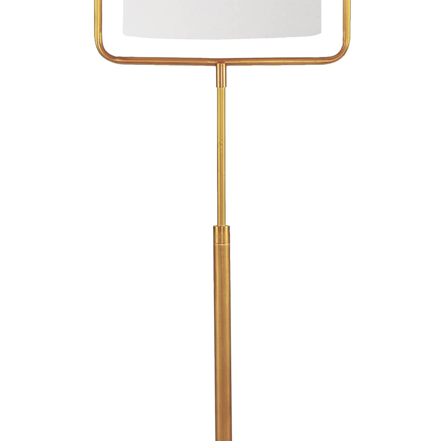 Regina Andrew Geo Rectangle Floor Lamp in Natural Brass