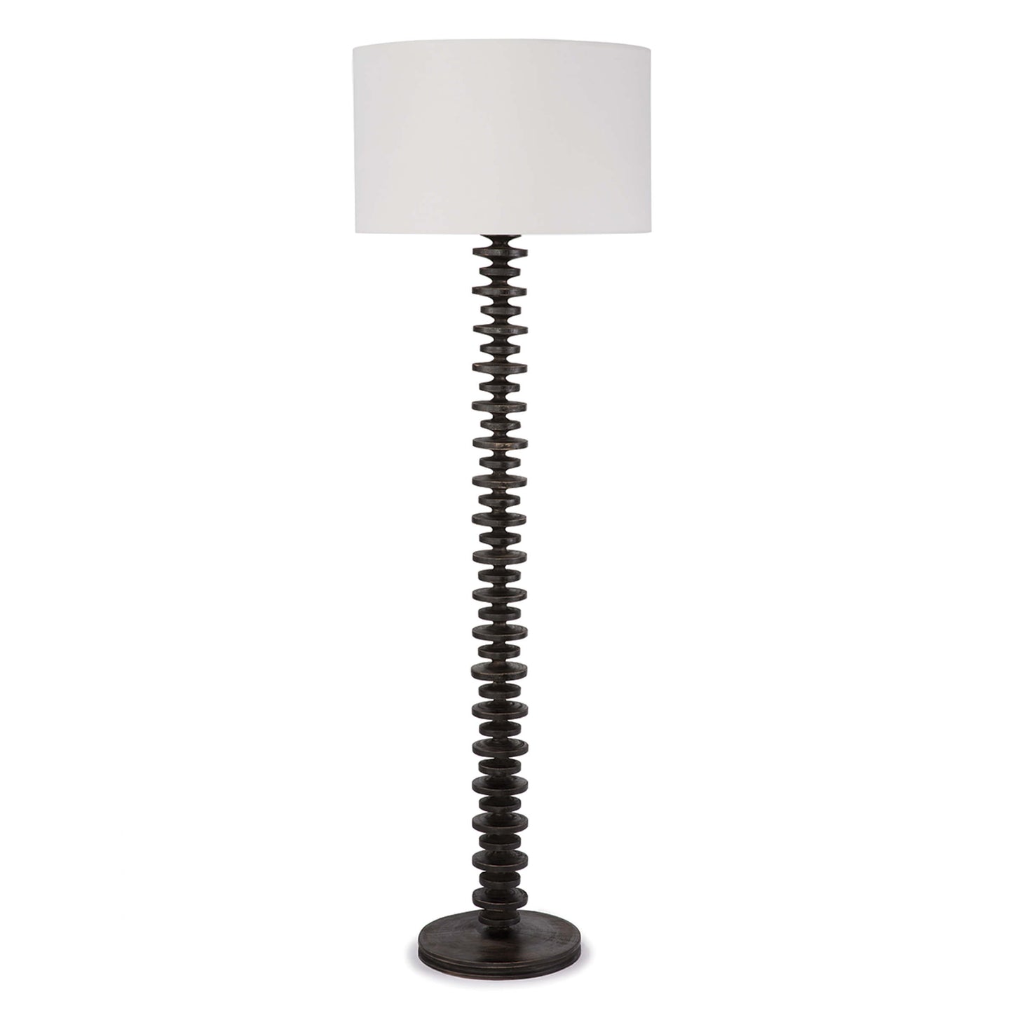 Regina Andrew Fishbone Floor Lamp in Ebony