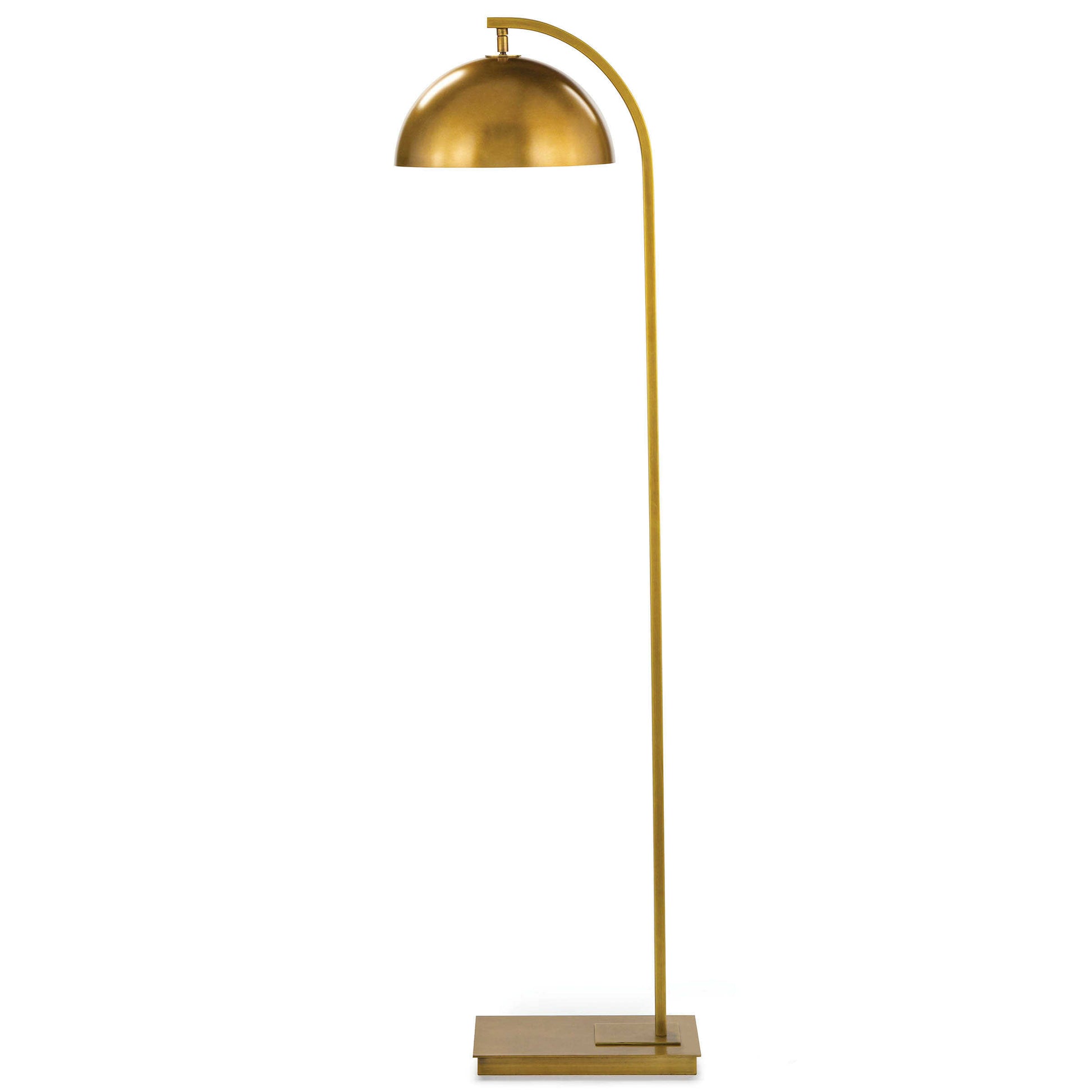Regina Andrew Otto Floor Lamp in Natural Brass