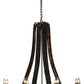 42" Barrel Stave Madera 8-Light Chandelier by 2nd Ave Lighting
