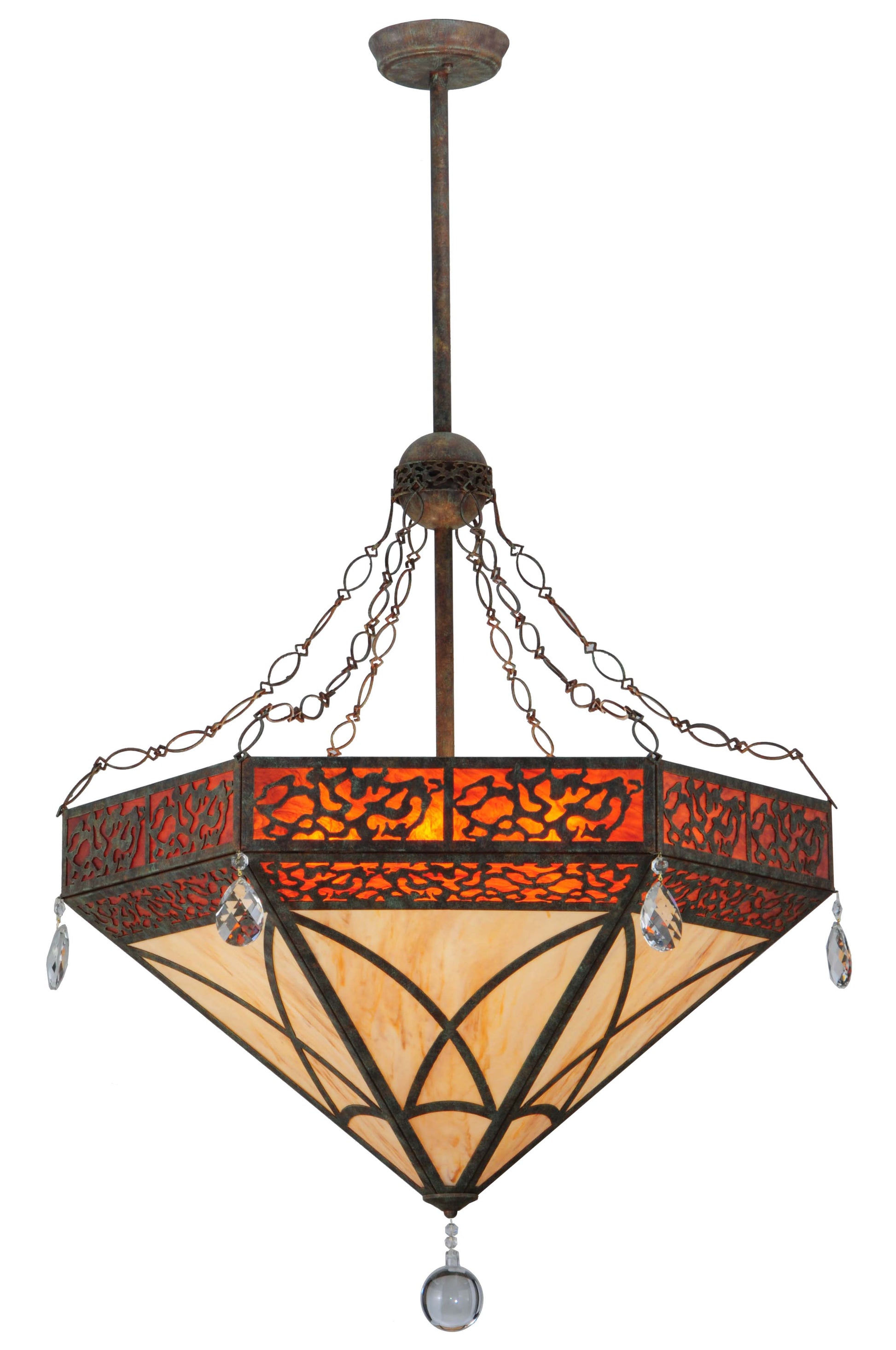 37" Larkfield Inverted Pendant by 2nd Ave Lighting