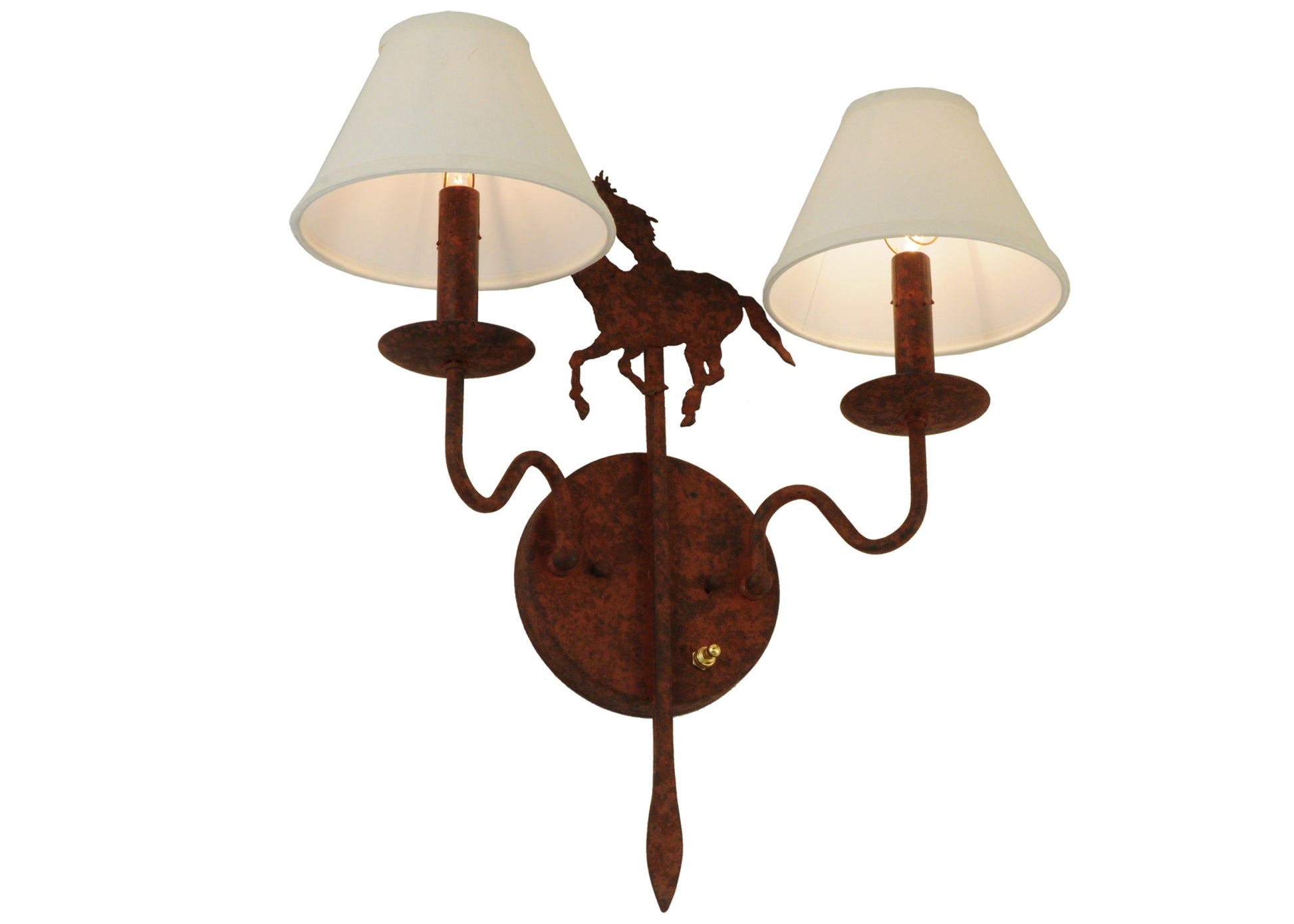 18" High Plains Rider 2-Light Wall Sconce by 2nd Ave Lighting