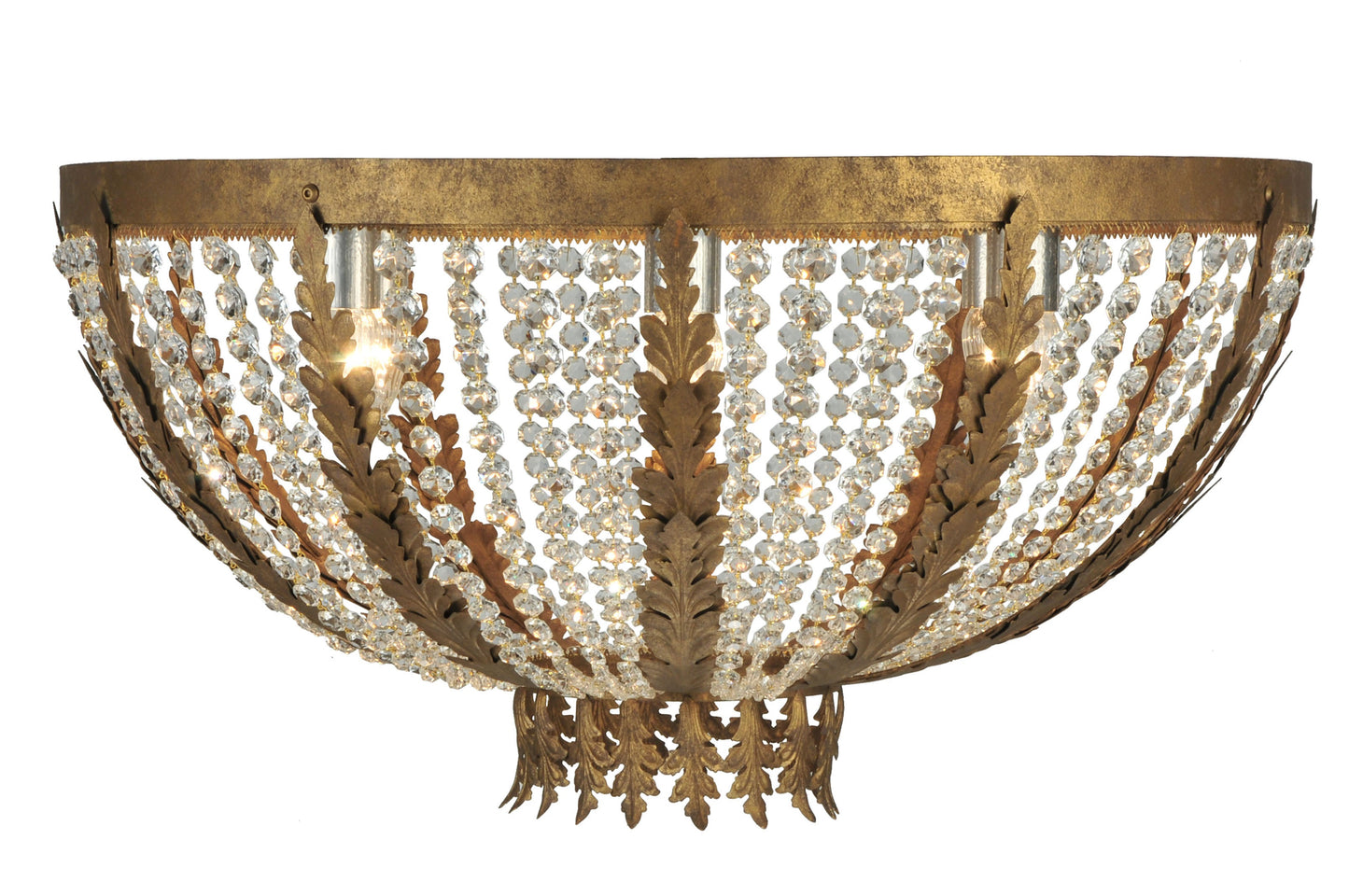 32" Chrisanne Crystal Flushmount by 2nd Ave Lighting