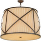 31" Muirfield Pleated Fabric Pendant by 2nd Ave Lighting