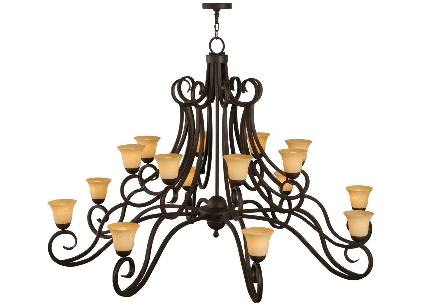 72" Angelo 16-Light Chandelier by 2nd Ave Lighting