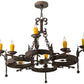42" Andorra 8-Light Chandelier by 2nd Ave Lighting