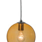 8" Bola Amber Mini Pendant by 2nd Ave Lighting