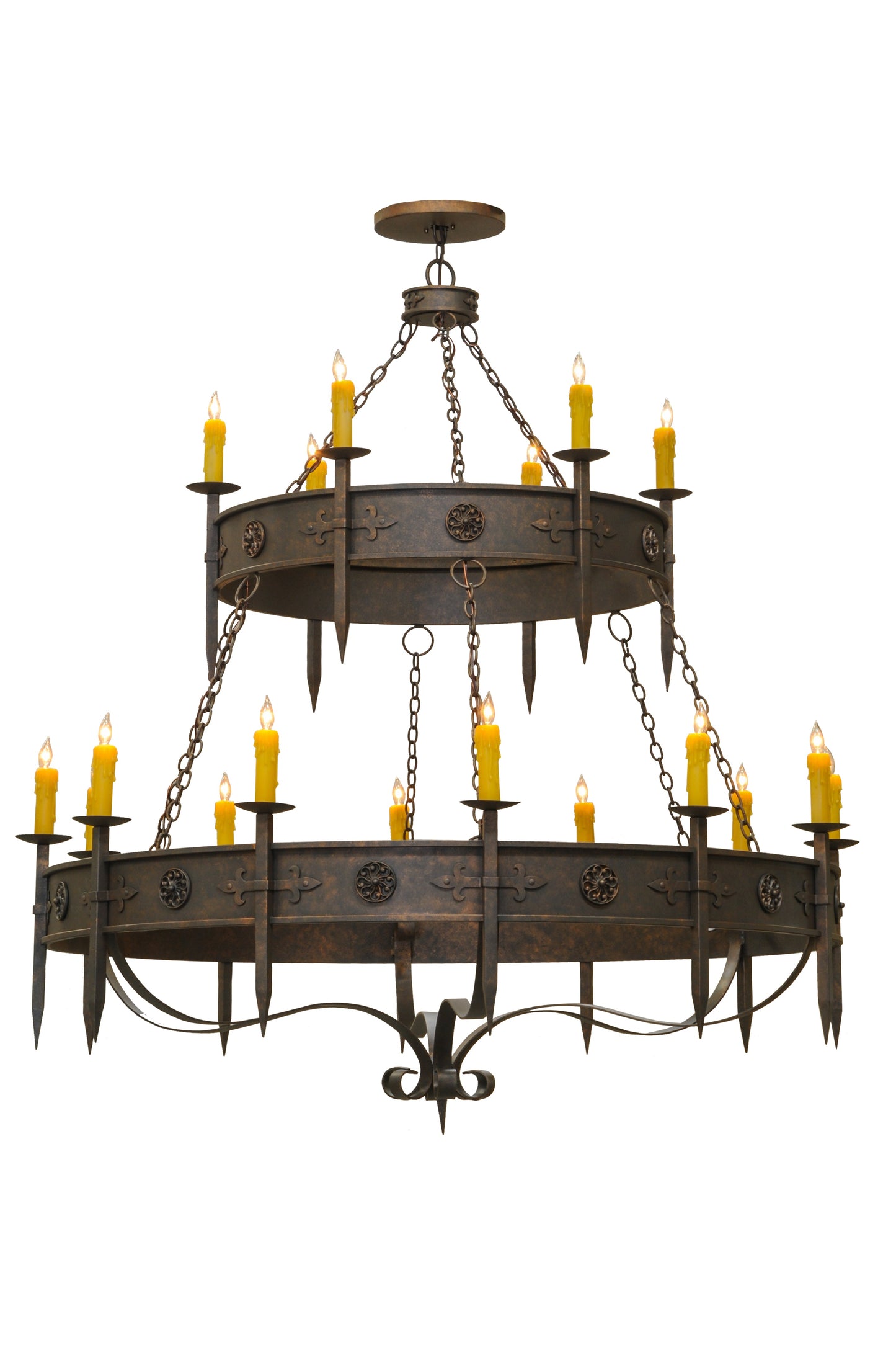 69" Calandra 18-Light Two Tier Chandelier by 2nd Ave Lighting