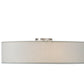24" Cilindro Off White Textrene Flushmount by 2nd Ave Lighting
