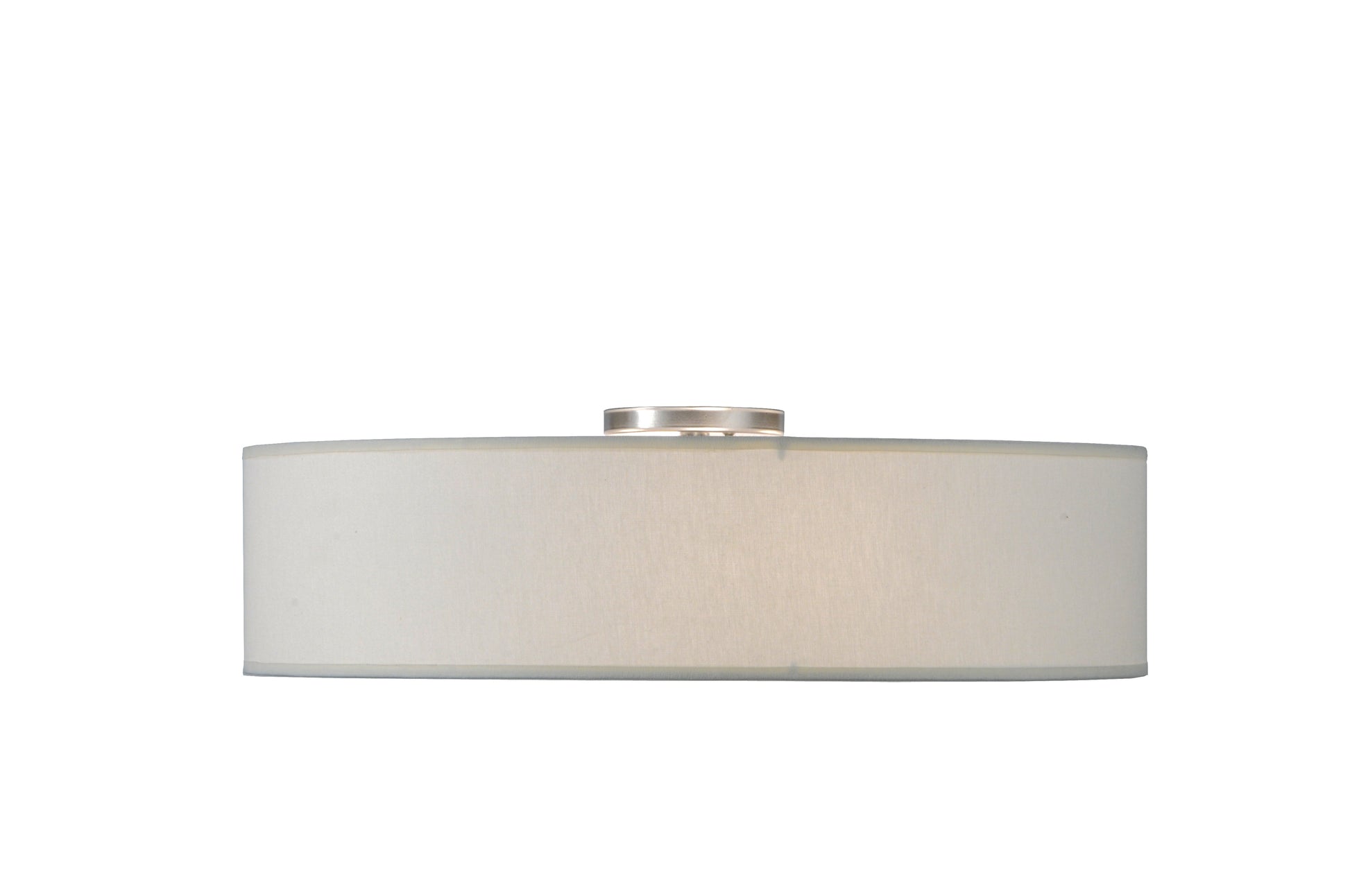 24" Cilindro Off White Textrene Flushmount by 2nd Ave Lighting
