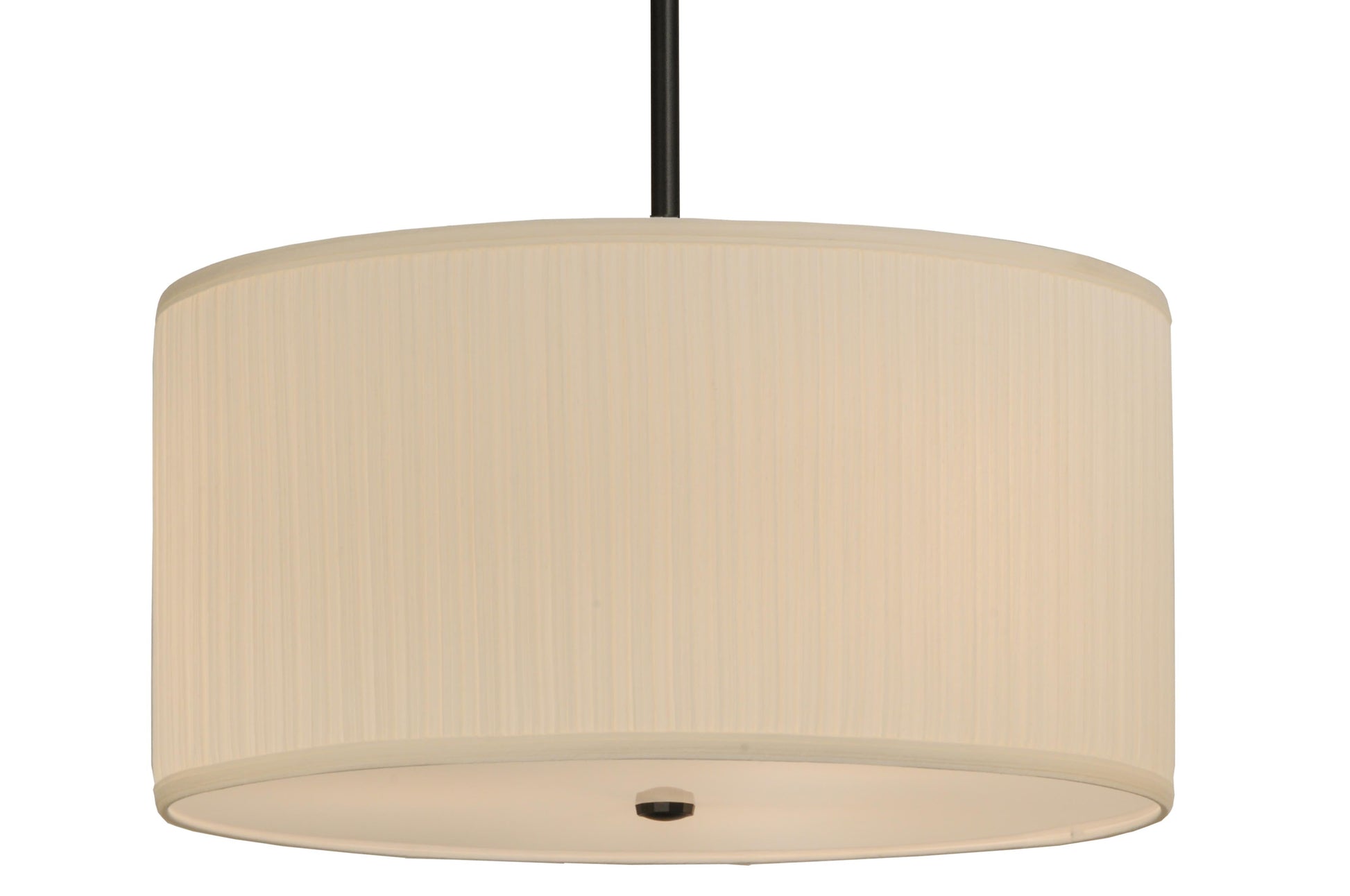 24" Cilindro Mushroom Pleated Textrene Pendant by 2nd Ave Lighting