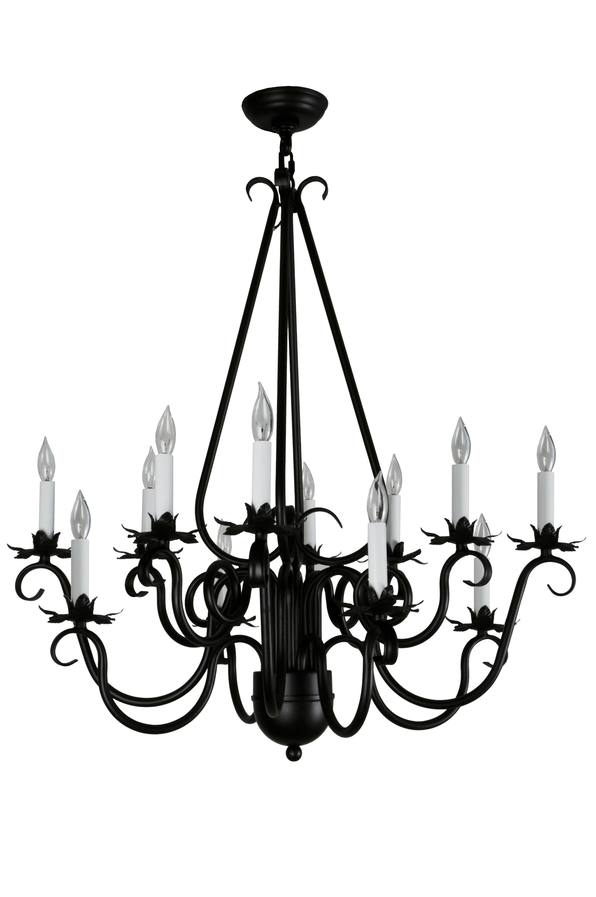 30" Caleb 12-Light Chandelier by 2nd Ave Lighting
