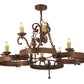 60" Andorra 12-Light Chandelier by 2nd Ave Lighting