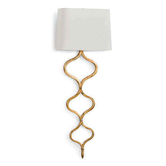 Regina Andrew Sinuous Sconce in Gold Leaf