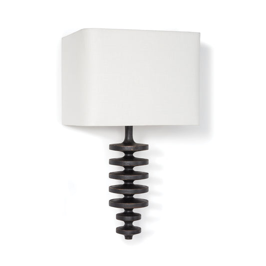 Regina Andrew Fishbone Sconce in Ebony