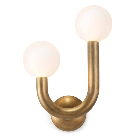 Regina Andrew Happy Sconce Left Side in Natural Brass