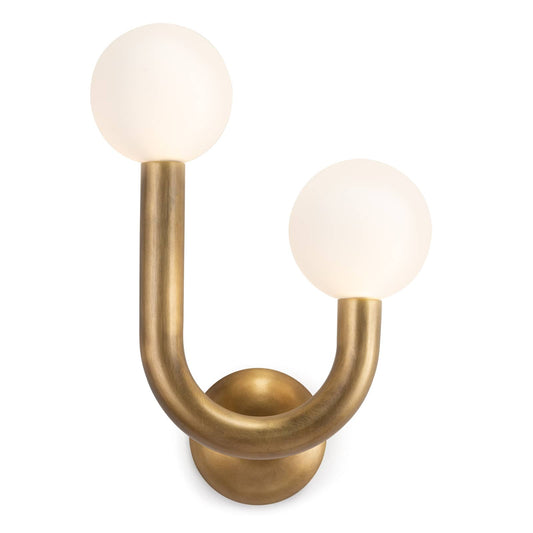 Regina Andrew Happy Sconce Right Side in Natural Brass