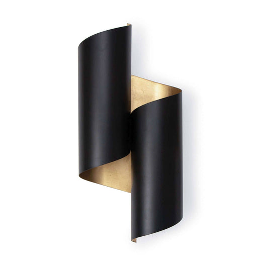 Regina Andrew Folio Sconce in Black and Gold