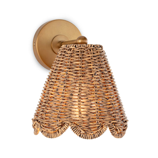 Regina Andrew Kismet Hanging Sconce in Natural Brass