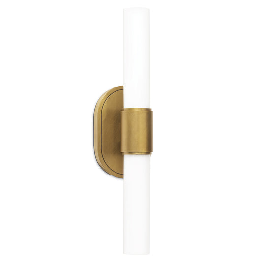 Regina Andrew Dixon Sconce Double in Natural Brass