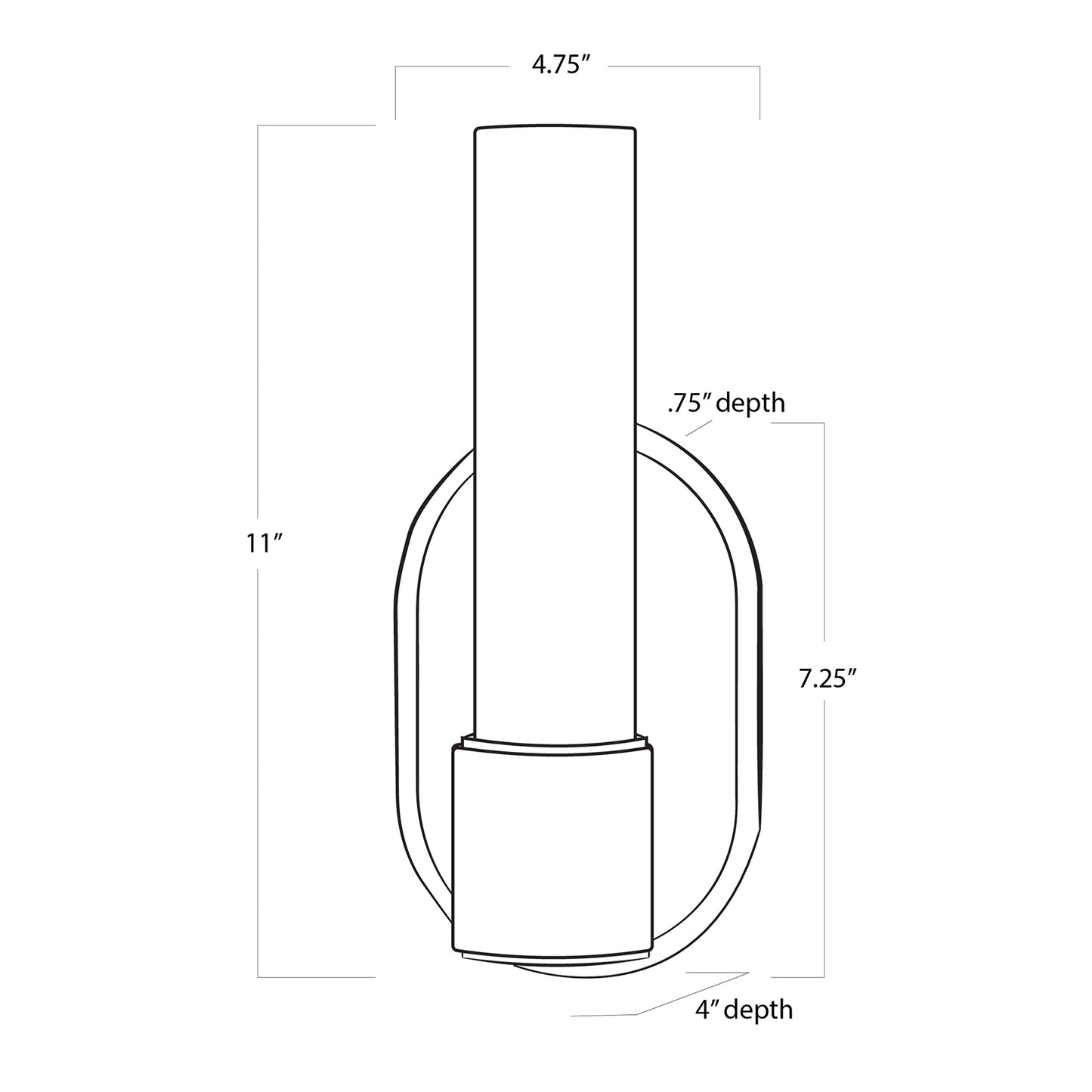 Regina Andrew Dixon Sconce Single in Oil Rubbed Bronze