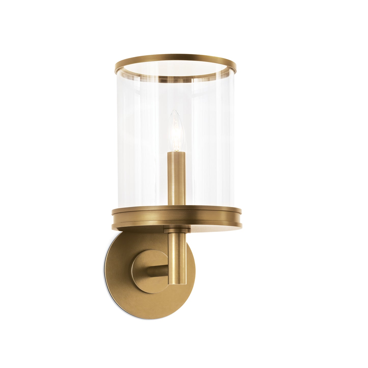 Southern Living Adria Sconce in Natural Brass