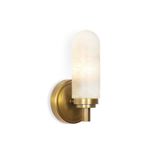 Regina Andrew Salon Sconce Single in Natural Brass