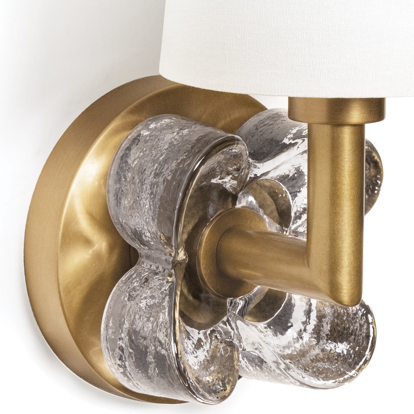 Southern Living Bella Sconce in Natural Brass