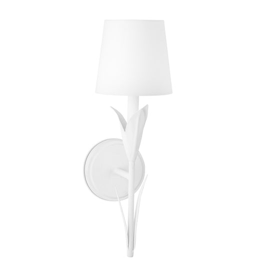 Regina Andrew River Reed Sconce Single in White